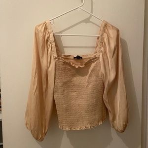 NWT JCrew smocked top